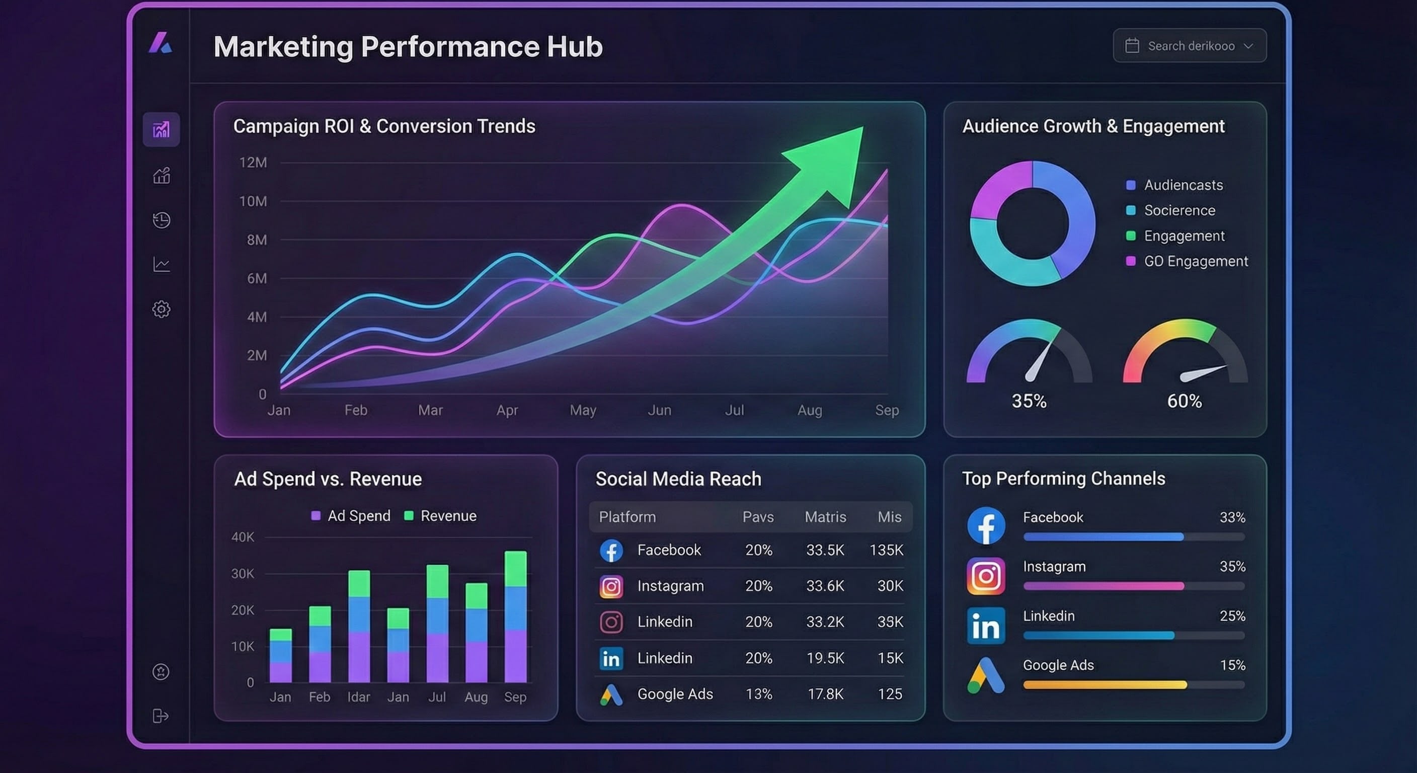 marketing performance dashboard
